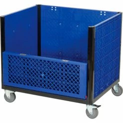 Cheap 💯 Global Industrial™ Easy Assembly Solid Wall Container - Drop Gate/Casters 39-1/4x31-1/2x34 OH 🔔 -Containers shop 239452DC 11