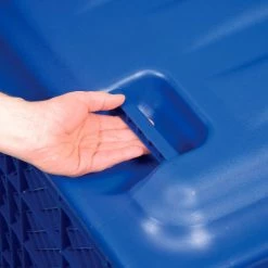 Promo 🔥 Global Industrial™ Easy Assembly Solid Wall Container-Drop Gate/Lid/Casters 39-1/4x31-1/2x34 OH 🤩 -Containers shop 239452DP 13