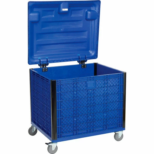 Coupon ✨ Global Industrial Easy Assembly Solid Wall Container - Lid/Casters 39-1/4x31-1/2x34 Overall ✔️ 2 Coupon ✨ Global Industrial Easy Assembly Solid Wall Container - Lid/Casters 39-1/4x31-1/2x34 Overall ✔️ - Image 2