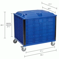 Coupon ✨ Global Industrial Easy Assembly Solid Wall Container - Lid/Casters 39-1/4x31-1/2x34 Overall ✔️ 53 Coupon ✨ Global Industrial Easy Assembly Solid Wall Container - Lid/Casters 39-1/4x31-1/2x34 Overall ✔️ -Containers shop 239452P dim