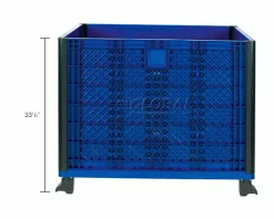 Outlet 👍 Global Industrial™ Easy Assembly Solid Wall Container 39-1/4 x 31-1/2 x 33-1/2 Overall 🔥 -Containers shop 239452 dim1