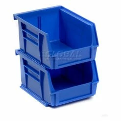 Best deal ✨ Global Industrial Plastic Stack & Hang Bin (24) 5-1/2"x10-7/8x5" & (24) 4-1/8"x5-3/8"x3", Blue 🥰 -Containers shop 239470BL 02