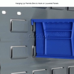 Best deal ✨ Global Industrial Plastic Stack & Hang Bin (24) 5-1/2"x10-7/8x5" & (24) 4-1/8"x5-3/8"x3", Blue 🥰 -Containers shop 239470BL 4wco