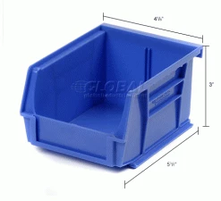 Best deal ✨ Global Industrial Plastic Stack & Hang Bin (24) 5-1/2"x10-7/8x5" & (24) 4-1/8"x5-3/8"x3", Blue 🥰 -Containers shop 239470BL dim