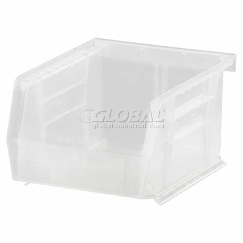 Budget 🎉 Global Industrial Plastic Stack & Hang Bin, 4-1/8"W x 5-3/8"D x 3"H, Clear - Pkg Qty 24 🥰 1 Budget 🎉 Global Industrial Plastic Stack & Hang Bin, 4-1/8"W x 5-3/8"D x 3"H, Clear - Pkg Qty 24 🥰