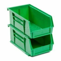 Best reviews of ✔️ Global Industrial™ Plastic Stack & Hang Bin, 4-1/8"W x 7-3/8"D x 3"H, Green - Pkg Qty 24 ⭐ -Containers shop 239471GN 02