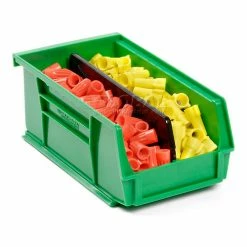 Best reviews of ✔️ Global Industrial™ Plastic Stack & Hang Bin, 4-1/8"W x 7-3/8"D x 3"H, Green - Pkg Qty 24 ⭐ -Containers shop 239471GN 04