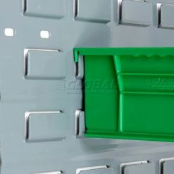 Best reviews of ✔️ Global Industrial™ Plastic Stack & Hang Bin, 4-1/8"W x 7-3/8"D x 3"H, Green - Pkg Qty 24 ⭐ -Containers shop 239471GN 11