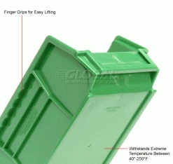 Best reviews of ✔️ Global Industrial™ Plastic Stack & Hang Bin, 4-1/8"W x 7-3/8"D x 3"H, Green - Pkg Qty 24 ⭐ -Containers shop 239471GN 2wco