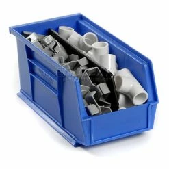 Best deal ✨ Global Industrial Plastic Stack & Hang Bin (24) 5-1/2"x10-7/8x5" & (24) 4-1/8"x5-3/8"x3", Blue 🥰 -Containers shop 239472BL 04