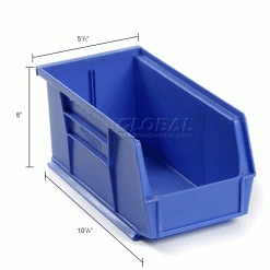 Best deal ✨ Global Industrial Plastic Stack & Hang Bin (24) 5-1/2"x10-7/8x5" & (24) 4-1/8"x5-3/8"x3", Blue 🥰 -Containers shop 239472BL dim
