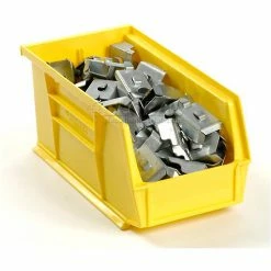 Buy 👍 Global Industrial Plastic Stack & Hang Bin, 5-1/2"W x 10-7/8"D x 5"H, Yellow - Pkg Qty 12 ⭐ -Containers shop 239472YL 01