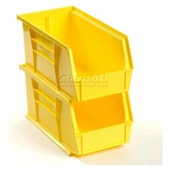 Buy 👍 Global Industrial Plastic Stack & Hang Bin, 5-1/2"W x 10-7/8"D x 5"H, Yellow - Pkg Qty 12 ⭐ -Containers shop 239472YL 02
