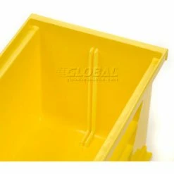 Buy 👍 Global Industrial Plastic Stack & Hang Bin, 5-1/2"W x 10-7/8"D x 5"H, Yellow - Pkg Qty 12 ⭐ -Containers shop 239472YL 07