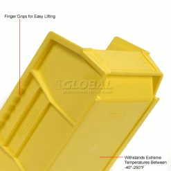 Buy 👍 Global Industrial Plastic Stack & Hang Bin, 5-1/2"W x 10-7/8"D x 5"H, Yellow - Pkg Qty 12 ⭐ -Containers shop 239472YL 2wco
