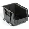 Deals ✔️ Global Industrial™ Plastic Stack & Hang Bin, 8-1/4"W x 10-3/4"D x 7"H, Black - Pkg Qty 6 🌟
