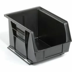 Deals ✔️ Global Industrial™ Plastic Stack & Hang Bin, 8-1/4"W x 10-3/4"D x 7"H, Black - Pkg Qty 6 🌟