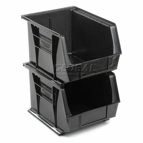 Deals โ๏ธ Global Industrial Plastic Stack & Hang Bin, 8-1/4"W x 10-3/4"D x 7"H, Black - Pkg Qty 6 ๐ 4 Deals โ๏ธ Global Industrial Plastic Stack & Hang Bin, 8-1/4"W x 10-3/4"D x 7"H, Black - Pkg Qty 6 ๐ - Image 4