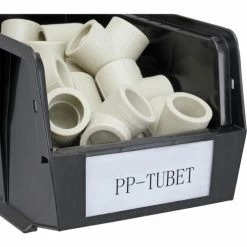 Coupon 🌟 Plastic Stack & Hang Bin, 6"W x 9-1/4" D x 5"H, Black - Pkg Qty 12 👏 27 Coupon 🌟 Plastic Stack & Hang Bin, 6"W x 9-1/4" D x 5"H, Black - Pkg Qty 12 👏 -Containers shop 239608BK 02