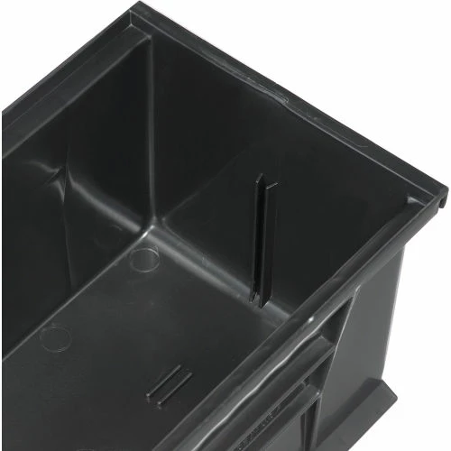 Coupon 🌟 Plastic Stack & Hang Bin, 6"W x 9-1/4" D x 5"H, Black - Pkg Qty 12 👏 12 Coupon 🌟 Plastic Stack & Hang Bin, 6"W x 9-1/4" D x 5"H, Black - Pkg Qty 12 👏 - Image 12