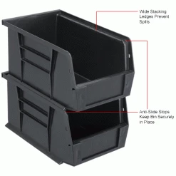 Coupon 🌟 Plastic Stack & Hang Bin, 6"W x 9-1/4" D x 5"H, Black - Pkg Qty 12 👏 46 Coupon 🌟 Plastic Stack & Hang Bin, 6"W x 9-1/4" D x 5"H, Black - Pkg Qty 12 👏 -Containers shop 239608BK 4wco