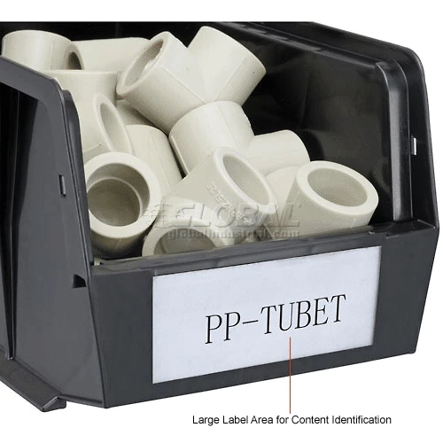 Coupon 🌟 Plastic Stack & Hang Bin, 6"W x 9-1/4" D x 5"H, Black - Pkg Qty 12 👏 23 Coupon 🌟 Plastic Stack & Hang Bin, 6"W x 9-1/4" D x 5"H, Black - Pkg Qty 12 👏 - Image 23