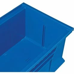 Deals ❤️ Global Industrial™ Plastic Stack & Hang Bin, 8-1/4"W x 13-5/8"D x 6"H, Blue - Pkg Qty 12 🛒 -Containers shop 239609BL 04