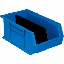 Deals ❤️ Global Industrial™ Plastic Stack & Hang Bin, 8-1/4"W x 13-5/8"D x 6"H, Blue - Pkg Qty 12 🛒 -Containers shop 239609BL 06