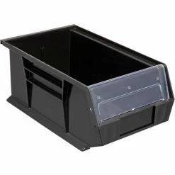 Best deal 🥰 Plastic Stack & Hang Bin, 8-1/4"W x 13-5/8"D x 8"H, Black - Pkg Qty 12 ✨ -Containers shop 239610BK 17