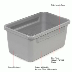New 🌟 Dandux 50P2465124 Translock Standard Tote 26-1/4 x 17 x 12-1/2 Gray 😉 -Containers shop 239644 1wco