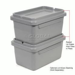 New 🌟 Dandux 50P2465124 Translock Standard Tote 26-1/4 x 17 x 12-1/2 Gray 😉 -Containers shop 239644 3wco