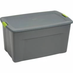 Discount โจ Sterilite 19483V04 Industry Wheeled Storage Tote With Latch 45 Gallon 36-1/2 X 21 X 19-1/2 Flat Gray - Pkg Qty 4 โจ