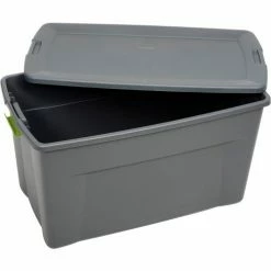 Discount ✨ Sterilite 19483V04 Industry Wheeled Storage Tote With Latch 45 Gallon 36-1/2 X 21 X 19-1/2 Flat Gray - Pkg Qty 4 ✨ -Containers shop 239858GY 07