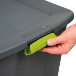 Discount ✨ Sterilite 19483V04 Industry Wheeled Storage Tote With Latch 45 Gallon 36-1/2 X 21 X 19-1/2 Flat Gray - Pkg Qty 4 ✨ -Containers shop 239858GY 08