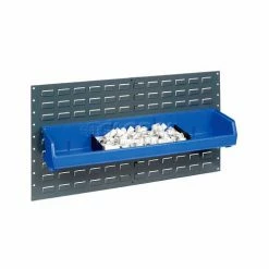Brand new ⌛ Akro-Mils® AkroBin® Plastic Stack & Hang Bin, 33"W x 8-5/8"D x 5"H, Blue - Pkg Qty 4 😉 -Containers shop 239863BL 10