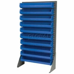 Brand new ⌛ Akro-Mils® AkroBin® Plastic Stack & Hang Bin, 33"W x 8-5/8"D x 5"H, Blue - Pkg Qty 4 😉 -Containers shop 239863BL 11v