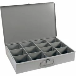 Discount 🔥 Durham Mfg. Durham Steel Scoop Compartment Box 119-95 - Adjustable Vertical Compartments 18 x 12 x 3 - Pkg Qty 4 🌟