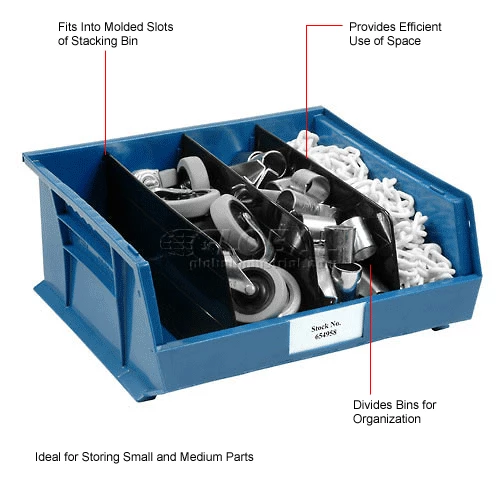 Outlet 😍 Divider DUS230/235 for 10-7/8"D x 5"H Stacking Bin Price for Pack of 6 😉 4 Outlet 😍 Divider DUS230/235 for 10-7/8"D x 5"H Stacking Bin Price for Pack of 6 😉 - Image 4