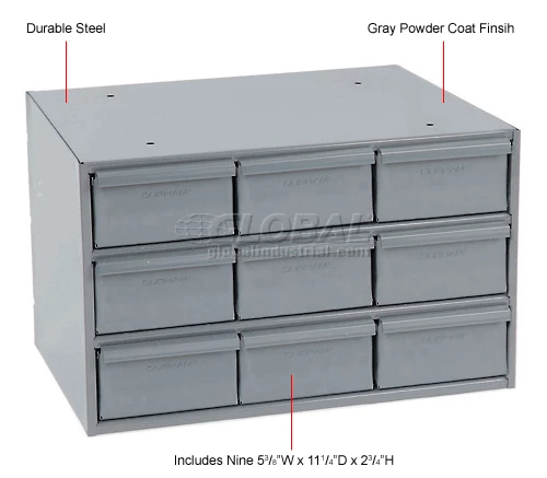 Budget ๐งจ Durham Mfg. Durham Steel Storage Parts Drawer Cabinet 004-95 - 9 Drawers ๐ 10 Budget ๐งจ Durham Mfg. Durham Steel Storage Parts Drawer Cabinet 004-95 - 9 Drawers ๐ - Image 10