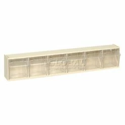Top 10 ❤️ Quantum Storage Systems Quantum Tip Out Storage Bin QTB306 - 6 Compartments Ivory 😀 -Containers shop 252188BG 02