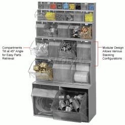 Best Pirce 🌟 Quantum Storage Systems Quantum Tip Out Storage Bin QTB304 - 4 Compartments Gray 👏 20 Best Pirce 🌟 Quantum Storage Systems Quantum Tip Out Storage Bin QTB304 - 4 Compartments Gray 👏 -Containers shop 252190GY 3wco