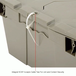 Top 10 ✨ Global Industrial™ Plastic Attached Lid Shipping & Storage Container 21-7/8x15-1/4x9-11/16 GRY 🎁 -Containers shop 257808IN 5wco