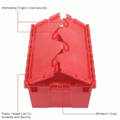 Best Sale 👏 Global Industrial Plastic Attached Lid Shipping & Storage Container 21-7/8x15-1/4x9-11/16 Red ✔️ 34 Best Sale 👏 Global Industrial Plastic Attached Lid Shipping & Storage Container 21-7/8x15-1/4x9-11/16 Red ✔️ -Containers shop 257808RDIN 2wco