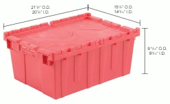 Best Sale 👏 Global Industrial Plastic Attached Lid Shipping & Storage Container 21-7/8x15-1/4x9-11/16 Red ✔️ 38 Best Sale 👏 Global Industrial Plastic Attached Lid Shipping & Storage Container 21-7/8x15-1/4x9-11/16 Red ✔️ -Containers shop 257808RDIN dim