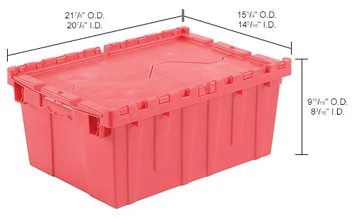 Best Sale 👏 Global Industrial Plastic Attached Lid Shipping & Storage Container 21-7/8x15-1/4x9-11/16 Red ✔️ 19 Best Sale 👏 Global Industrial Plastic Attached Lid Shipping & Storage Container 21-7/8x15-1/4x9-11/16 Red ✔️ - Image 19