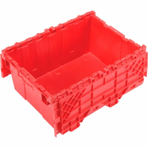 Best Sale 👏 Global Industrial Plastic Attached Lid Shipping & Storage Container 21-7/8x15-1/4x9-11/16 Red ✔️ 2 Best Sale 👏 Global Industrial Plastic Attached Lid Shipping & Storage Container 21-7/8x15-1/4x9-11/16 Red ✔️ - Image 2