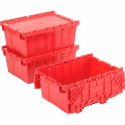 Best Sale 👏 Global Industrial Plastic Attached Lid Shipping & Storage Container 21-7/8x15-1/4x9-11/16 Red ✔️ 24 Best Sale 👏 Global Industrial Plastic Attached Lid Shipping & Storage Container 21-7/8x15-1/4x9-11/16 Red ✔️ -Containers shop 257808RD 04
