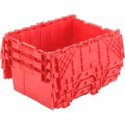 Best Sale 👏 Global Industrial Plastic Attached Lid Shipping & Storage Container 21-7/8x15-1/4x9-11/16 Red ✔️ 25 Best Sale 👏 Global Industrial Plastic Attached Lid Shipping & Storage Container 21-7/8x15-1/4x9-11/16 Red ✔️ -Containers shop 257808RD 05