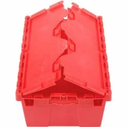 Best Sale 👏 Global Industrial Plastic Attached Lid Shipping & Storage Container 21-7/8x15-1/4x9-11/16 Red ✔️ 26 Best Sale 👏 Global Industrial Plastic Attached Lid Shipping & Storage Container 21-7/8x15-1/4x9-11/16 Red ✔️ -Containers shop 257808RD 06