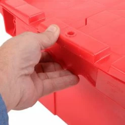 Best Sale 👏 Global Industrial Plastic Attached Lid Shipping & Storage Container 21-7/8x15-1/4x9-11/16 Red ✔️ 32 Best Sale 👏 Global Industrial Plastic Attached Lid Shipping & Storage Container 21-7/8x15-1/4x9-11/16 Red ✔️ -Containers shop 257808RD 12